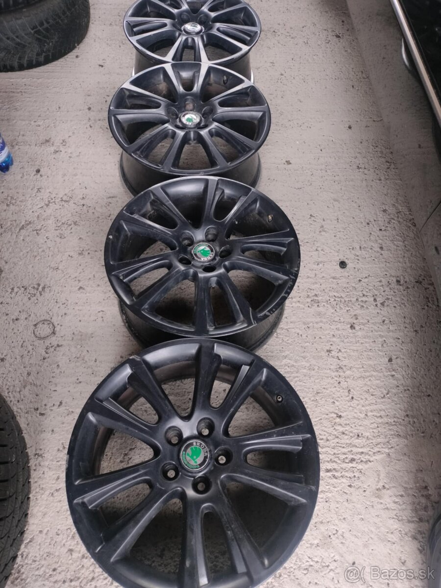 4ks alu disky orig. Škoda 5x112 r18