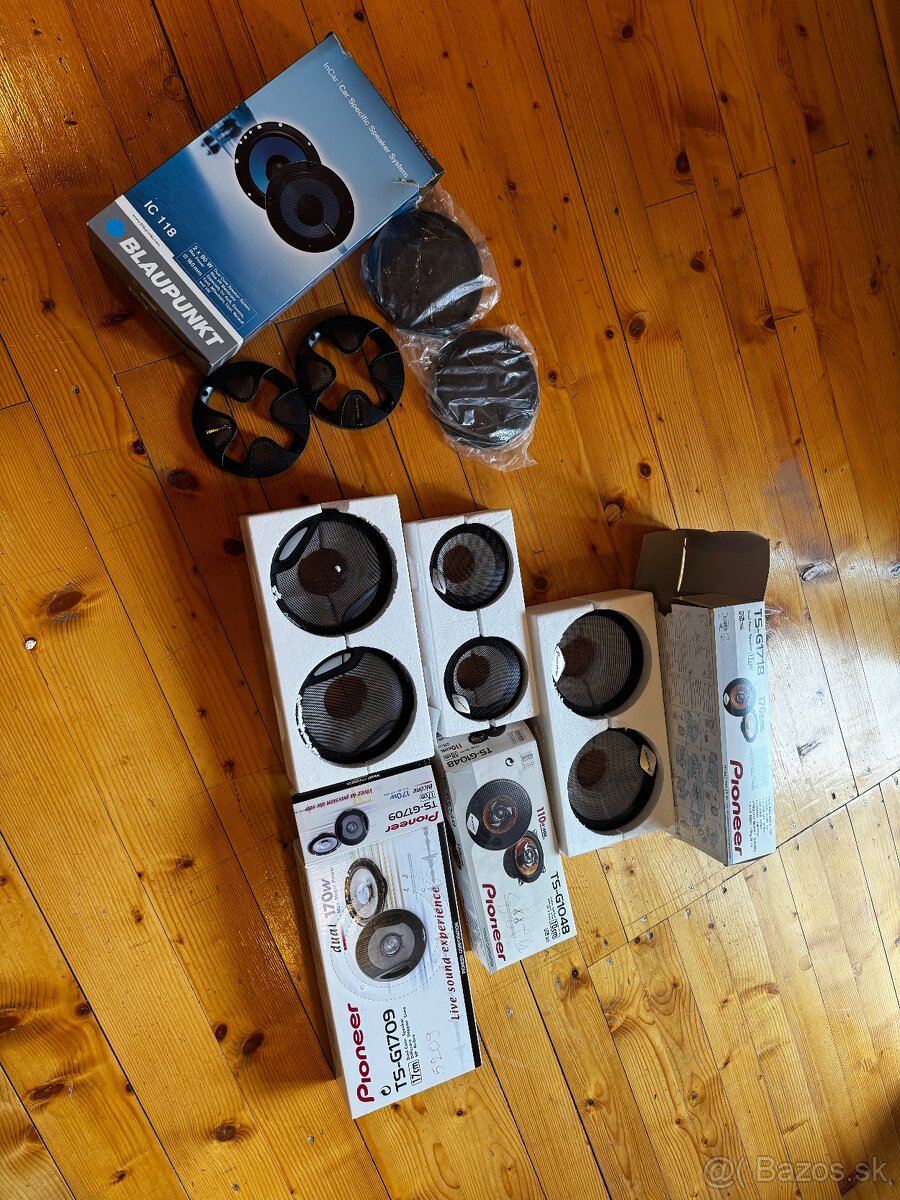 Krytky na reproduktory do auta Pioneer, Blaupunkt