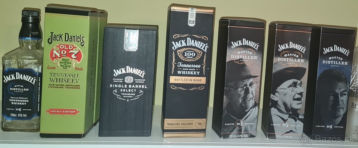 Jack Daniels zbierka fliašľ