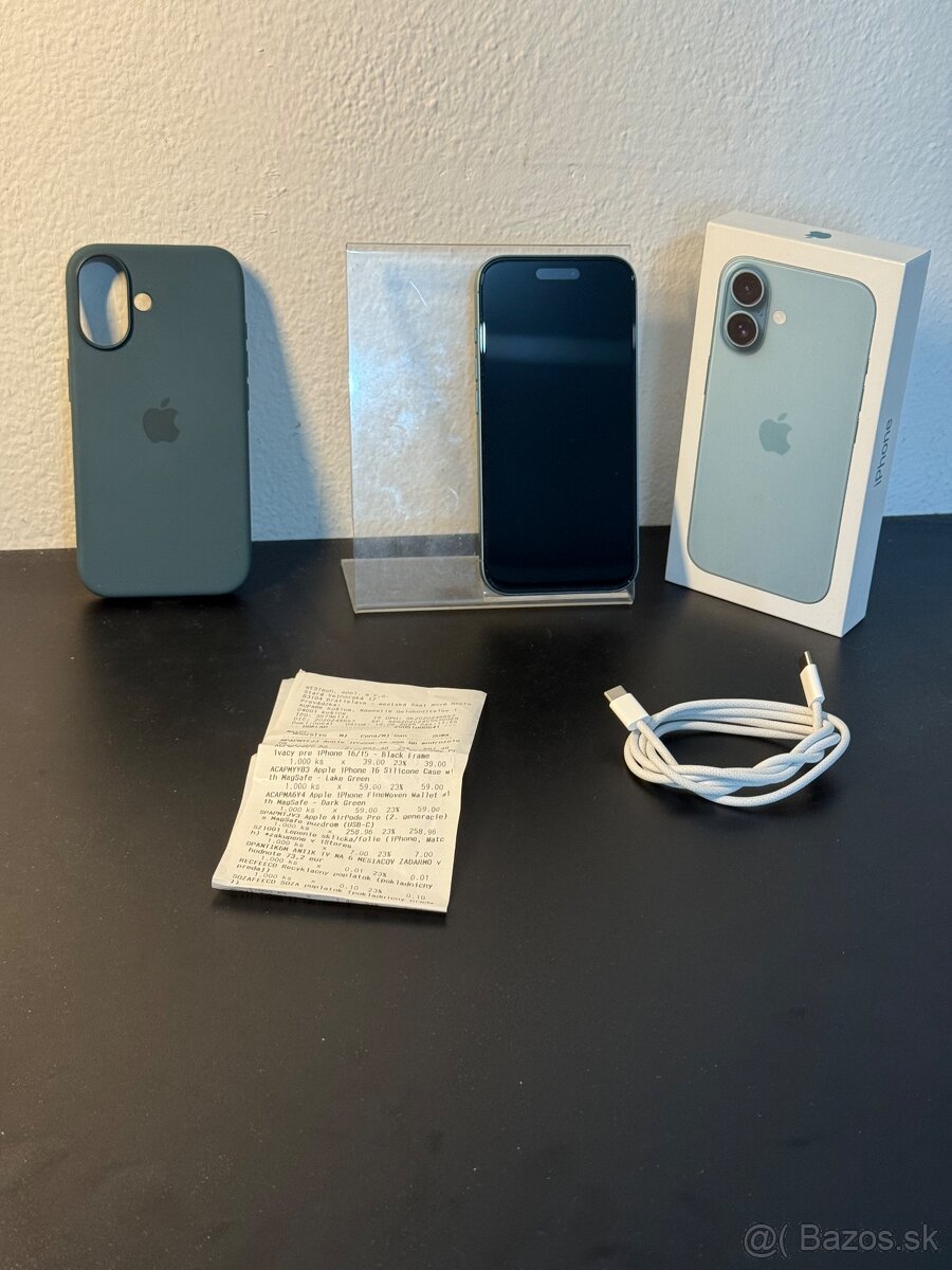 Predám Apple iPhone 16 256GB Teal Stav nového Telefónu