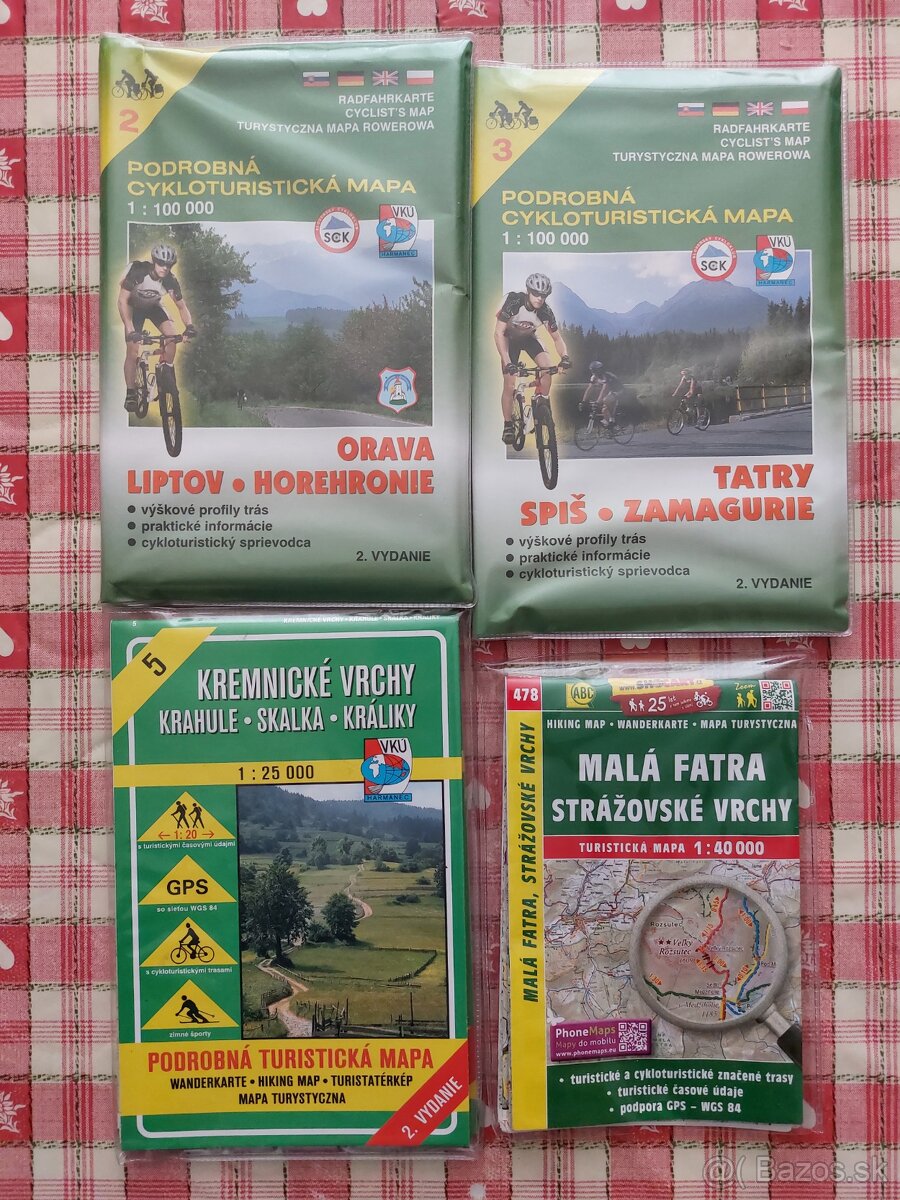 Turistické a cyklo mapy