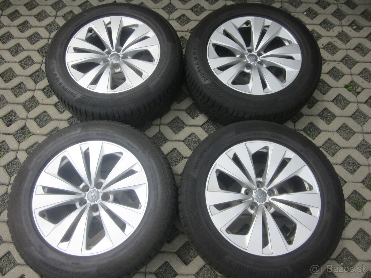 Kolesá zimné AUDI Q8 Q7 rozteč 5x112 265/55 r19 continental