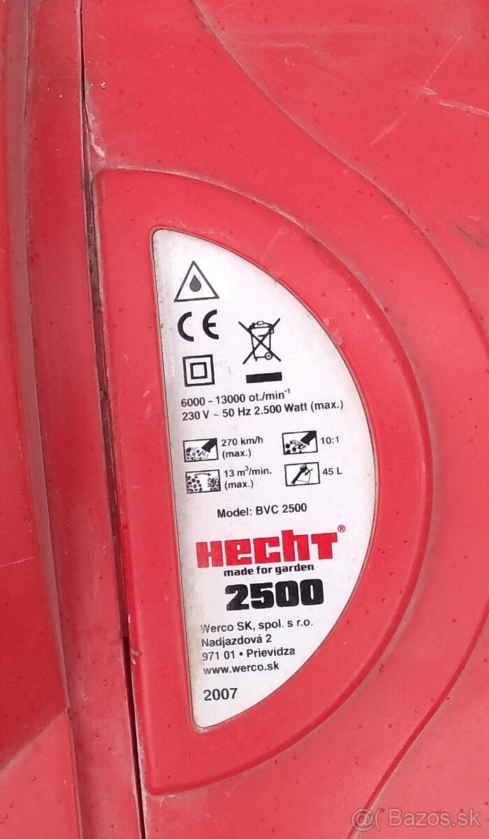 Predám vysávač na lístie hecht