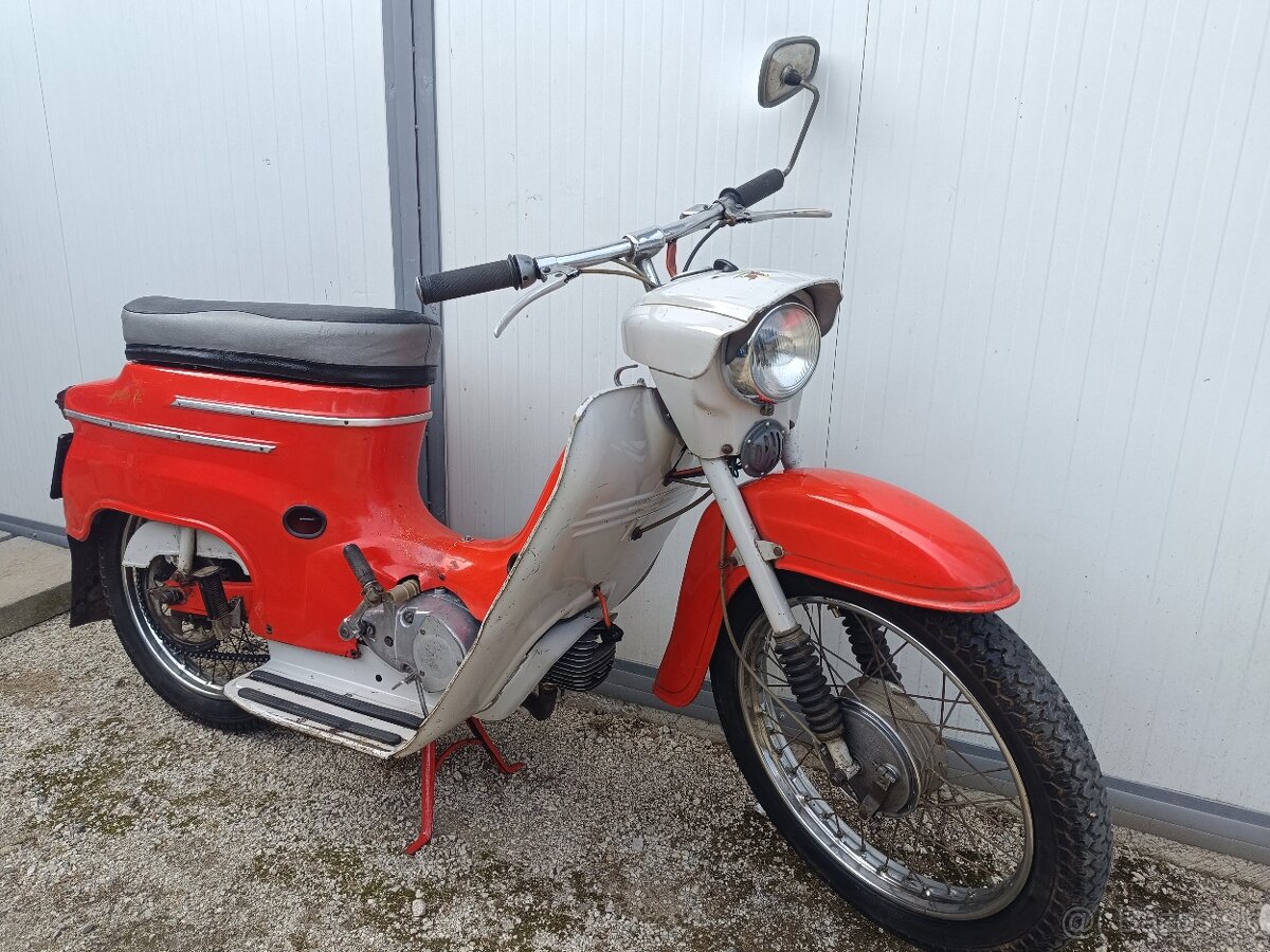 JAWA pionier 20, 1970, pôvodný stav, s TP, ŠPZ
