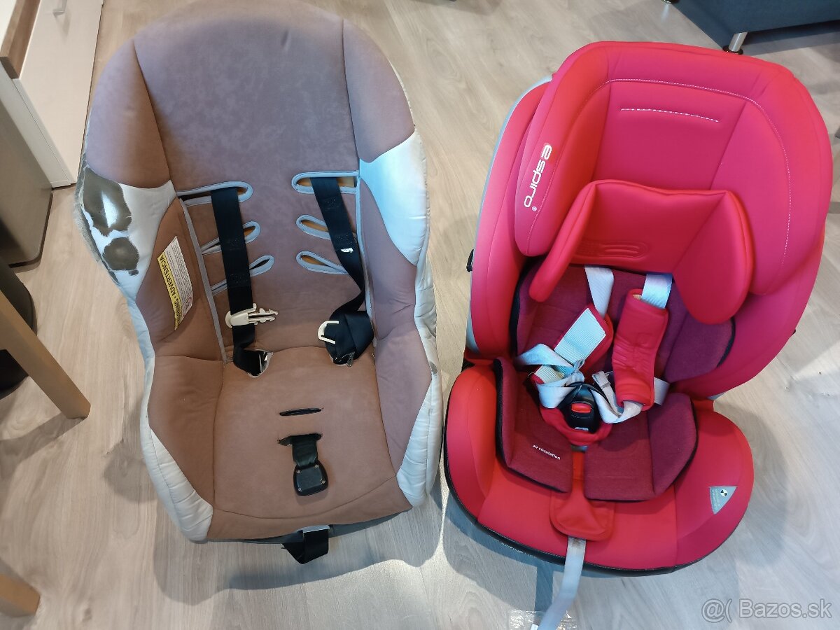Autosedačka kappa espiro 9-36kg červená plus hnedá autosedač