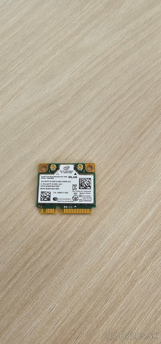 Intel Dual Band Wireless-AC 7260 Mini PCI-E BT 4.0 Card 7260