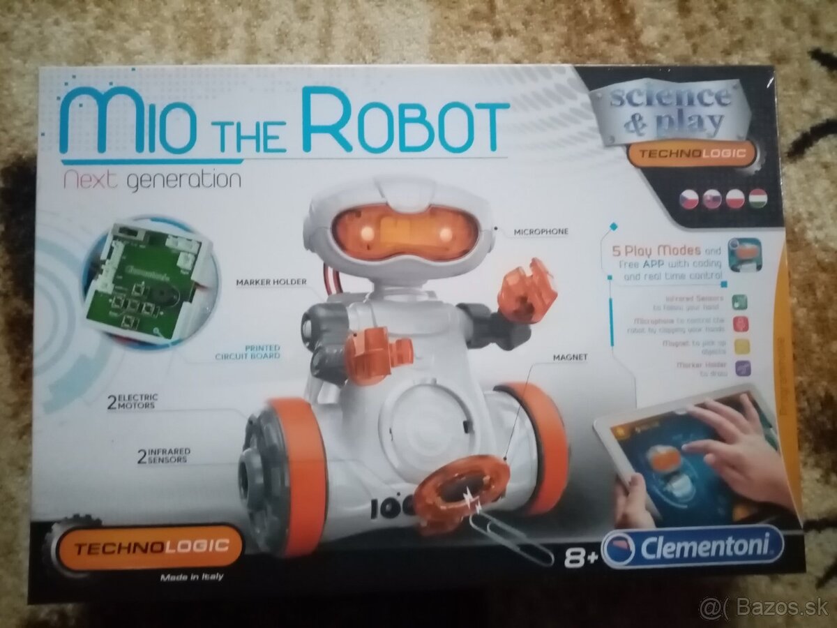 Mio the robot, experimenty connex, drevene puzzle