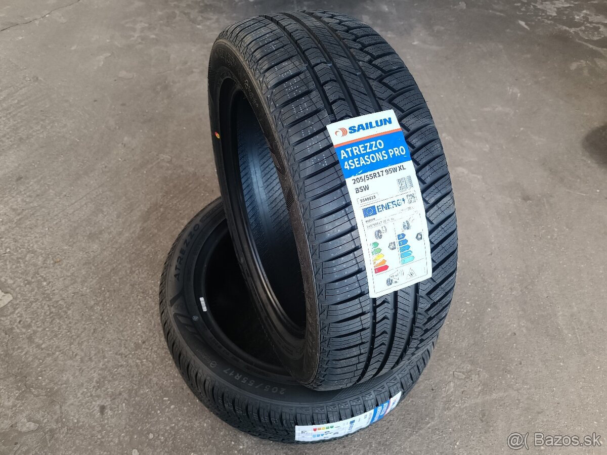 2ks NOVÉ 205/55 R17 - Sailun Atrezzo 4season PRO