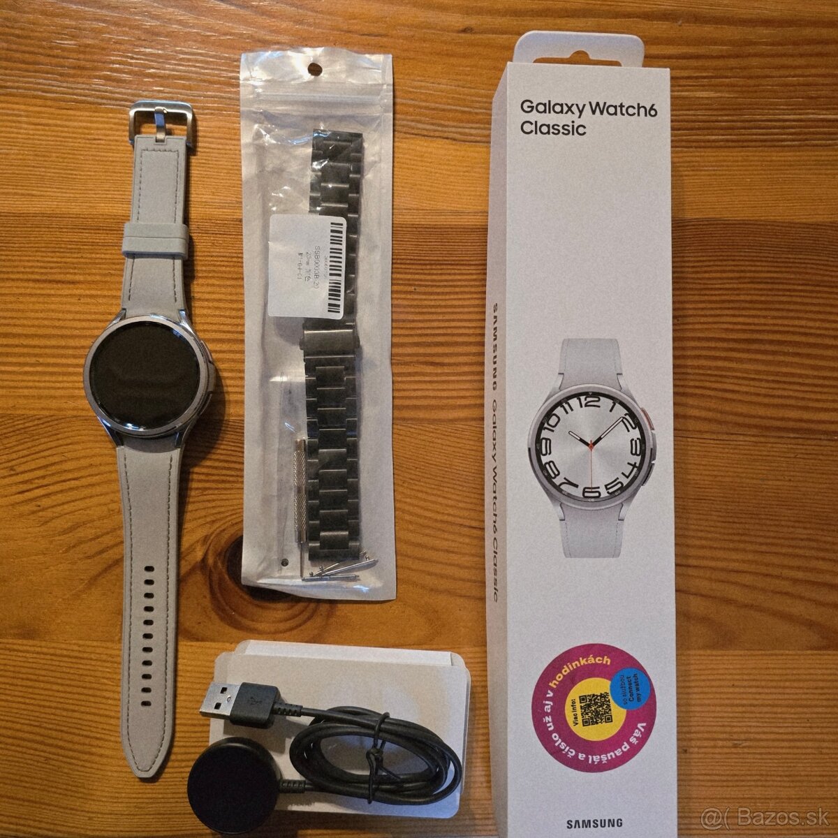 SAMSUNG Galaxy Watch 6 Classic (47 mm) LTE strieborná