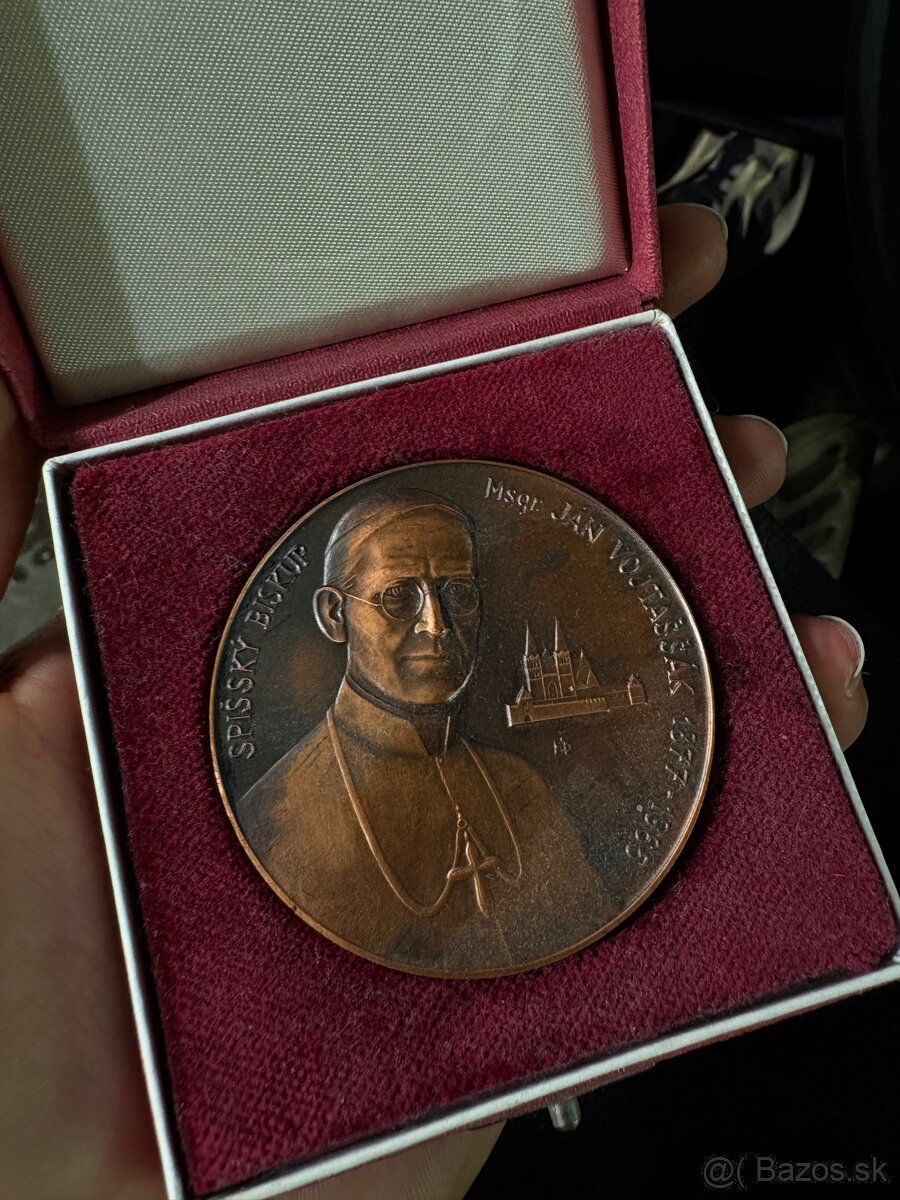 Medaila spišský biskup v original balení