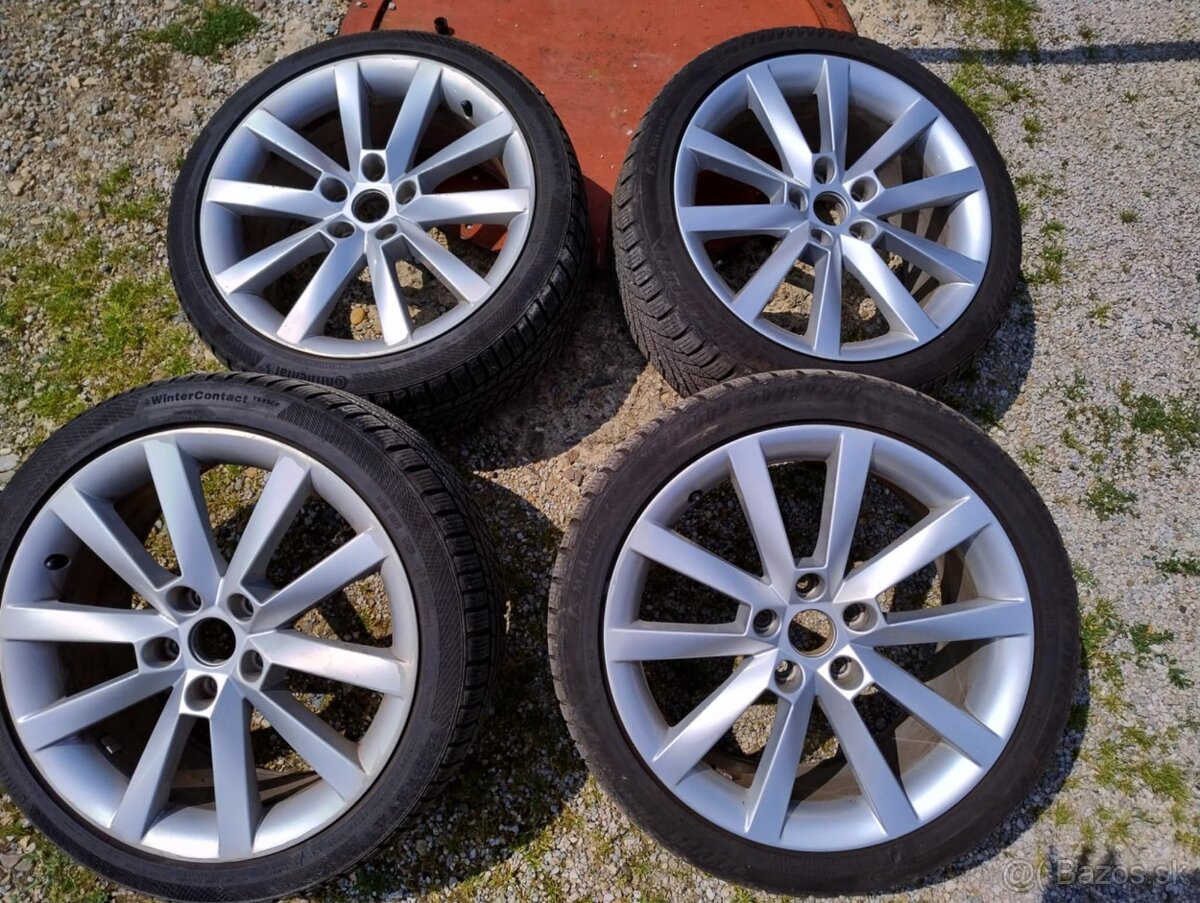 Alu Disky Skoda 5x112 225/40R18" - zimne pneu