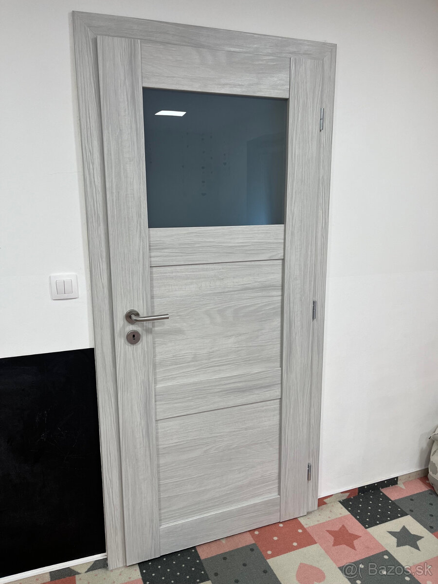 Dvere LUGO 30 presklené falcové EXTRA, Dub Arktic