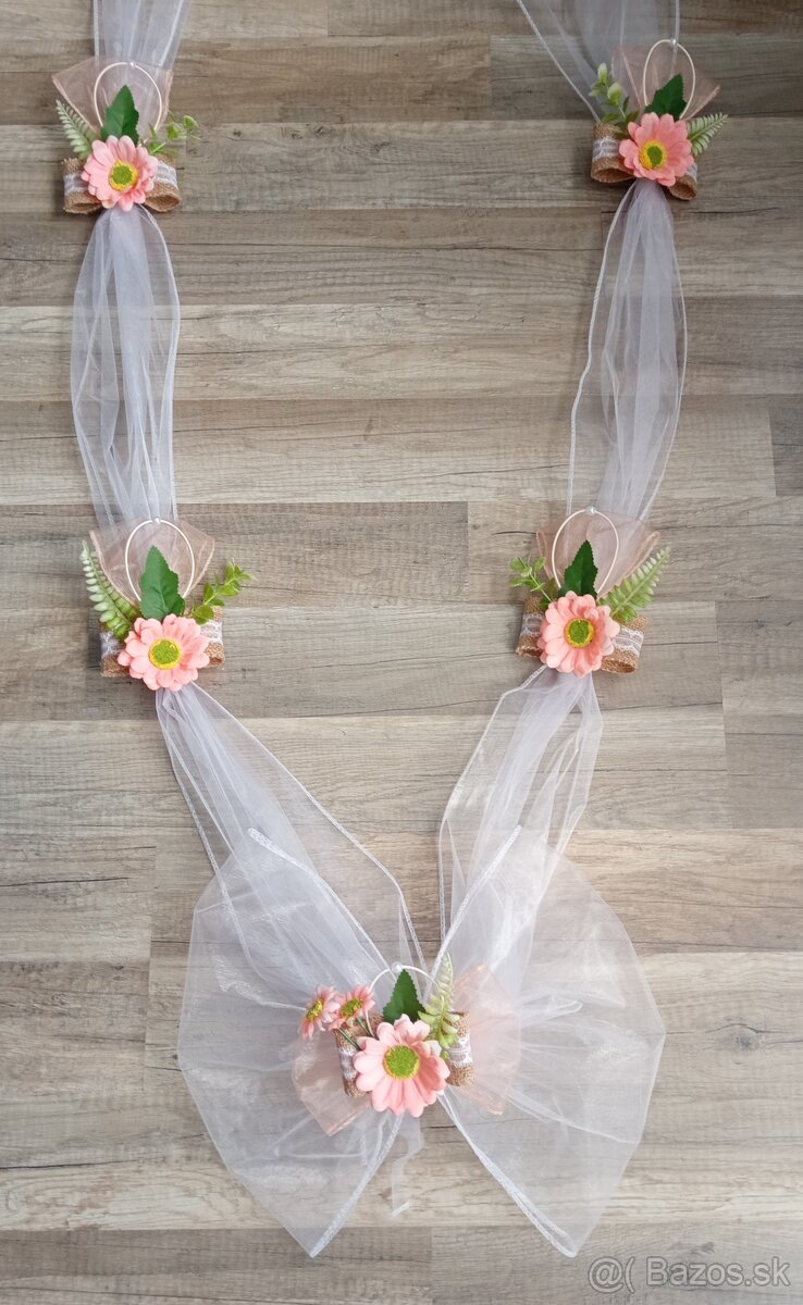 svadobná výzdoba jesenná na jutovine