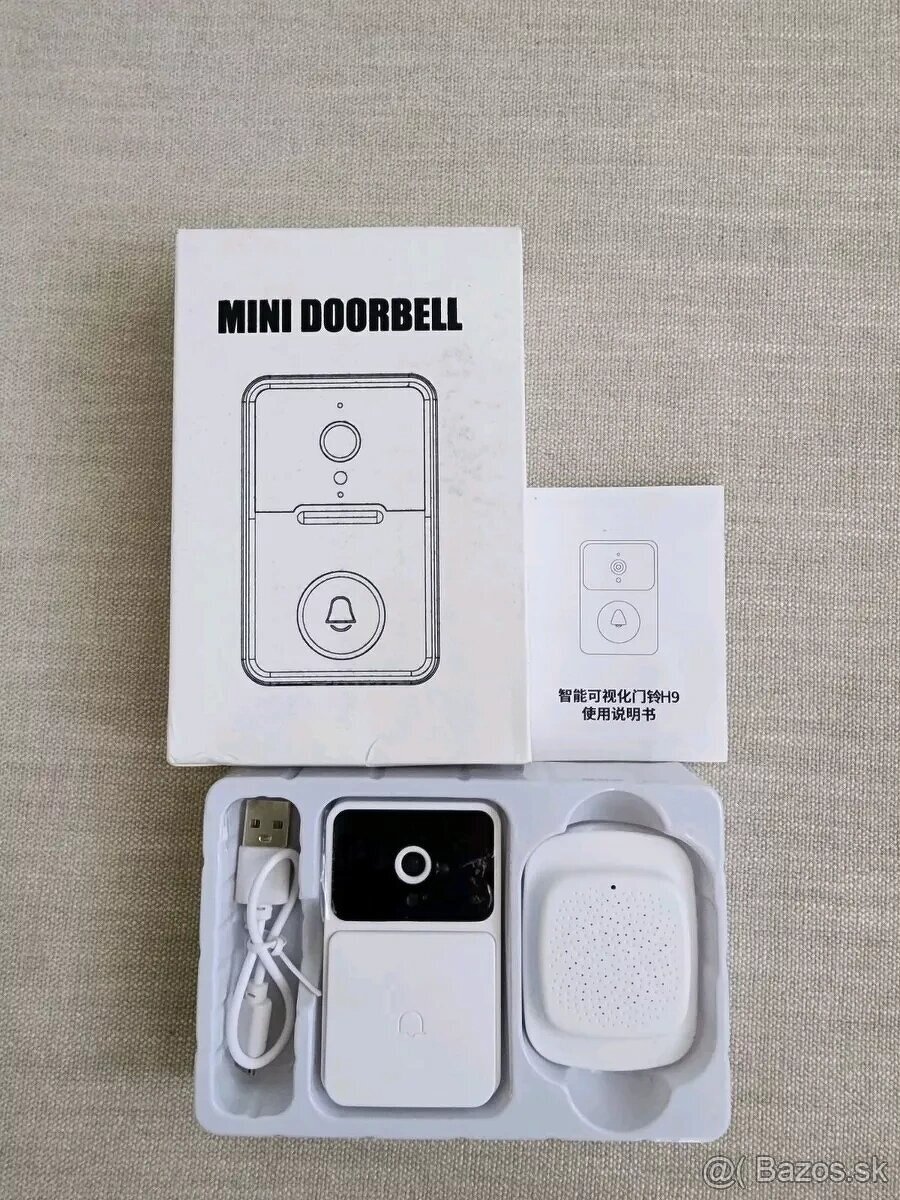 NOVINKA Inteligentný zvonček s kamerou a Wi-Fi Video zvonč