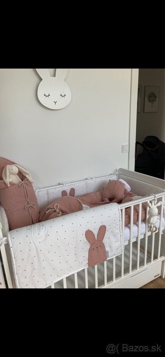 Detska postielka s matracom a uloznym boxom