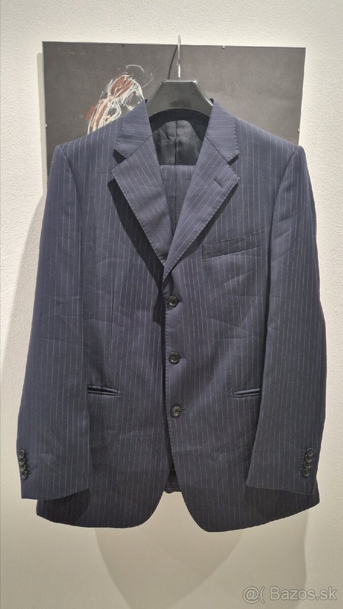 Elegantny oblek Boggi Milano 100% vlna, c.52