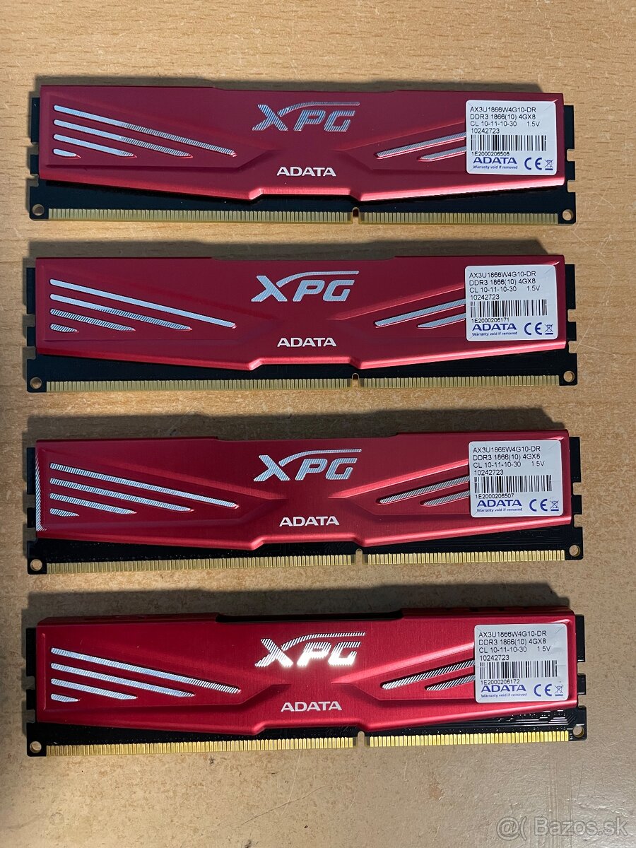 DDR3 4x4GB 1866Mhz
