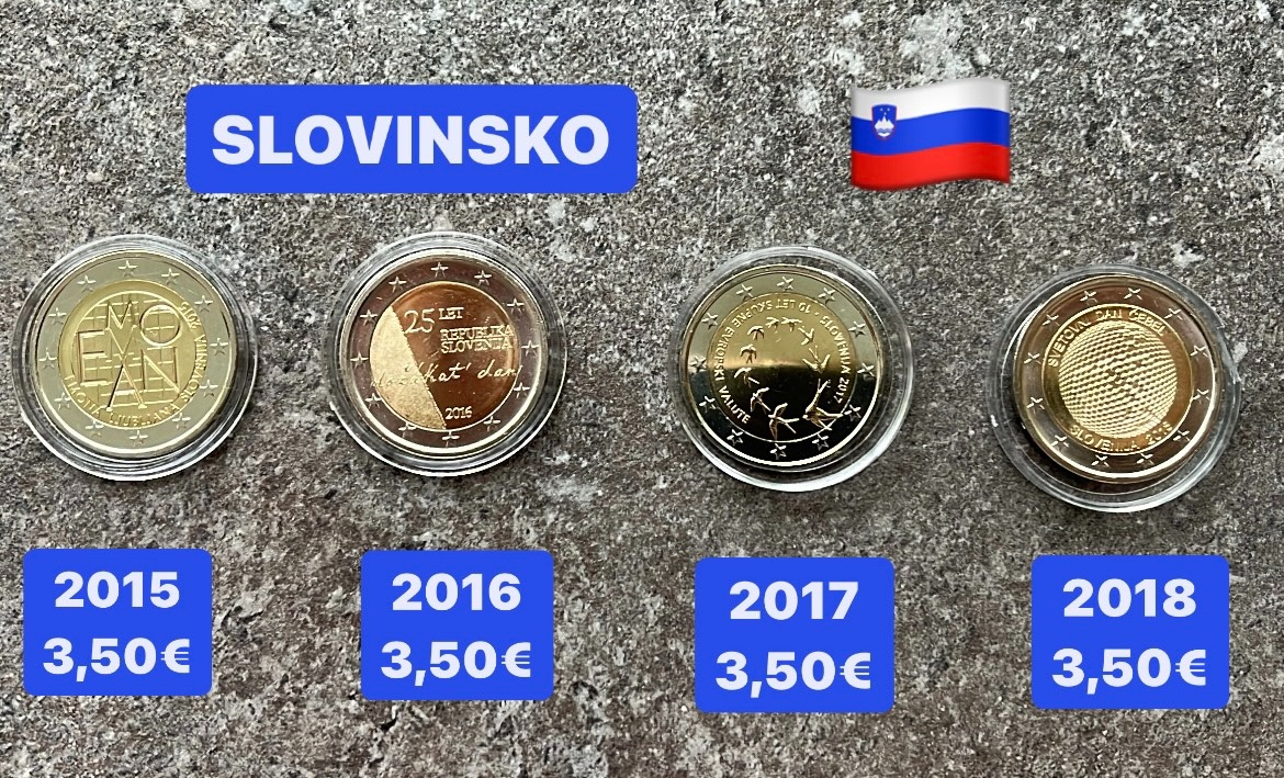 Euromince - pamätné dvojeurové mince SlovinskoKO