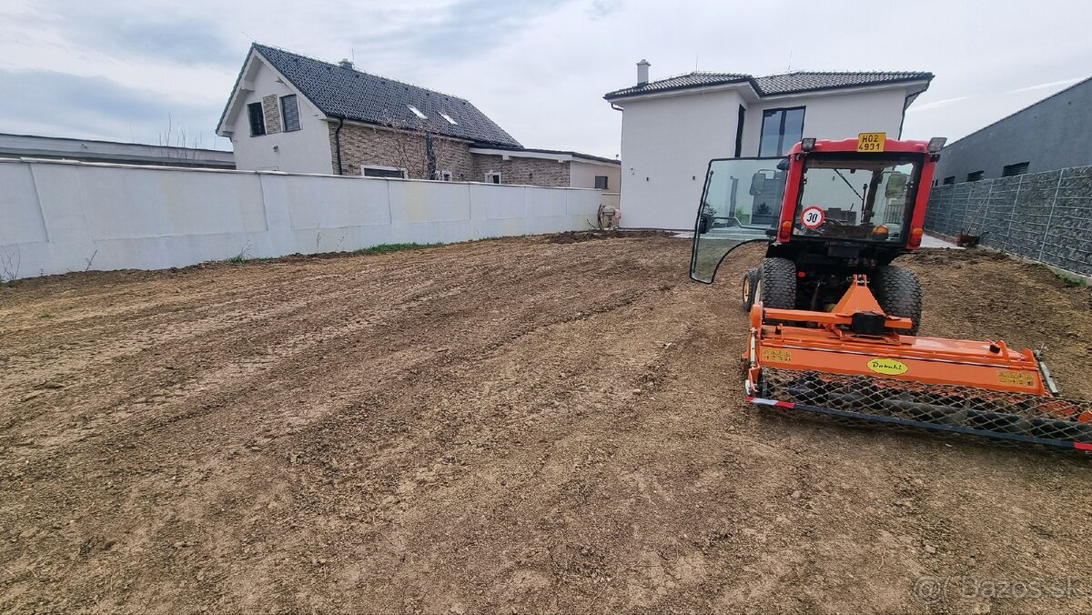 Spätná fréza, zakladač travnika, komplet výsadba trávniku