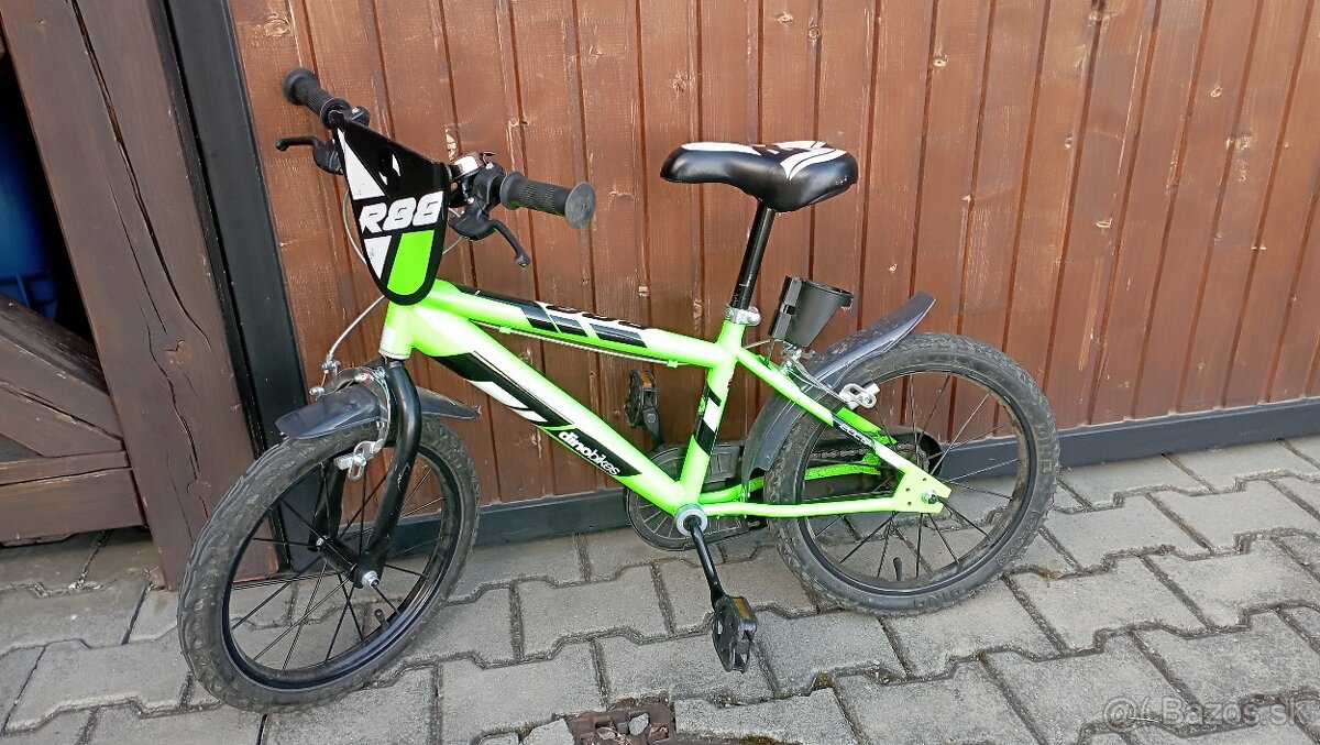 Detský bicykel Dino Bikes zelený 16"