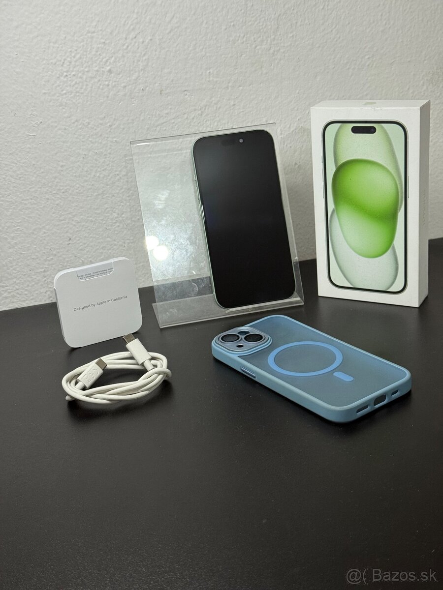 Predám Apple iPhone 15 128GB Green Stav Nového Telefónu