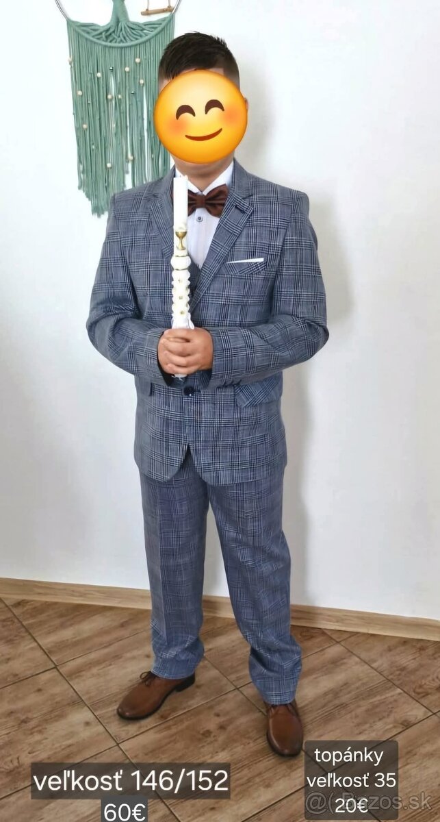 Chlapčenský oblek, veľkosť 146/152