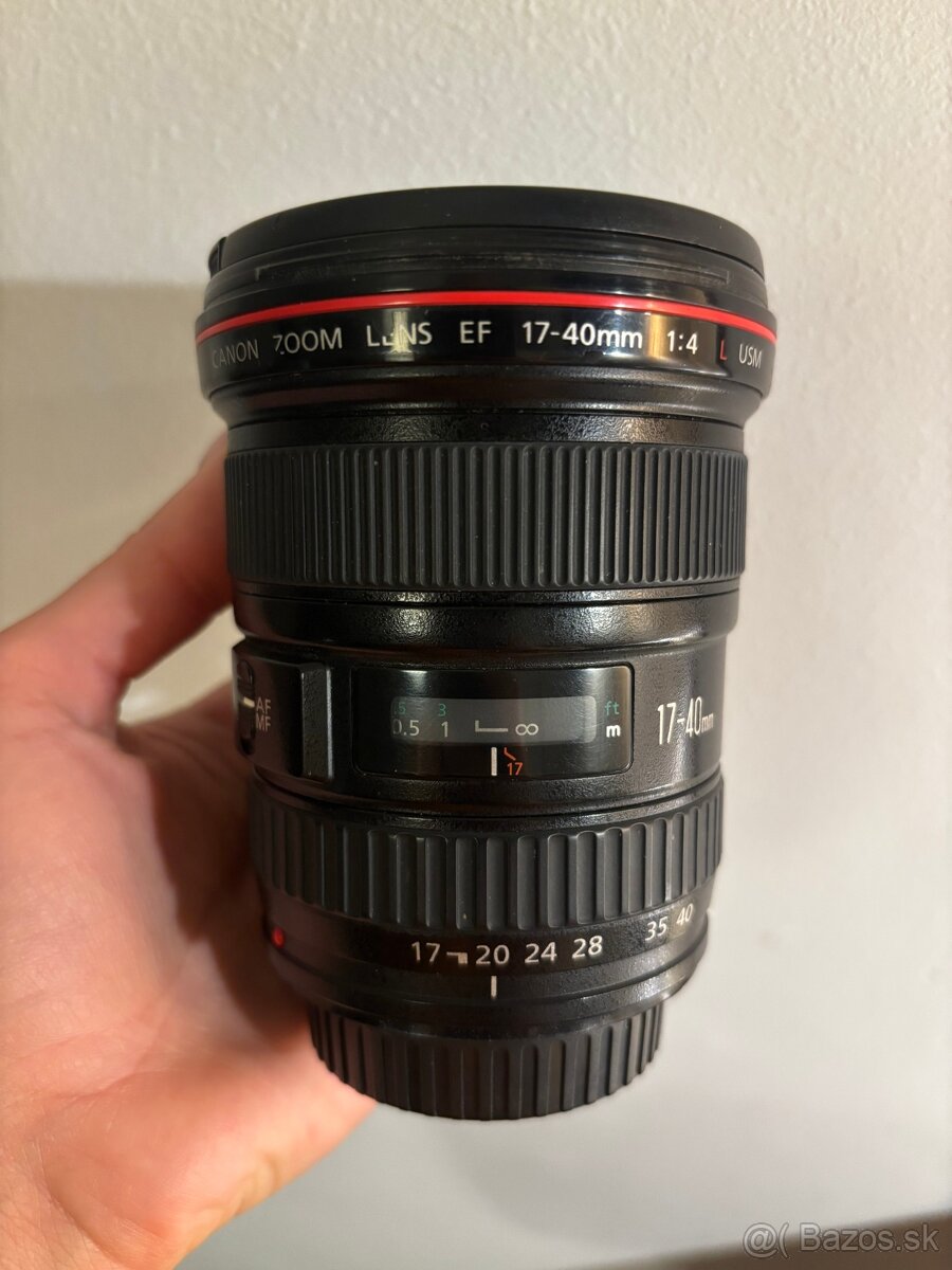 Širokouhlý objektív Canon EF 17-40mm f/4L USM