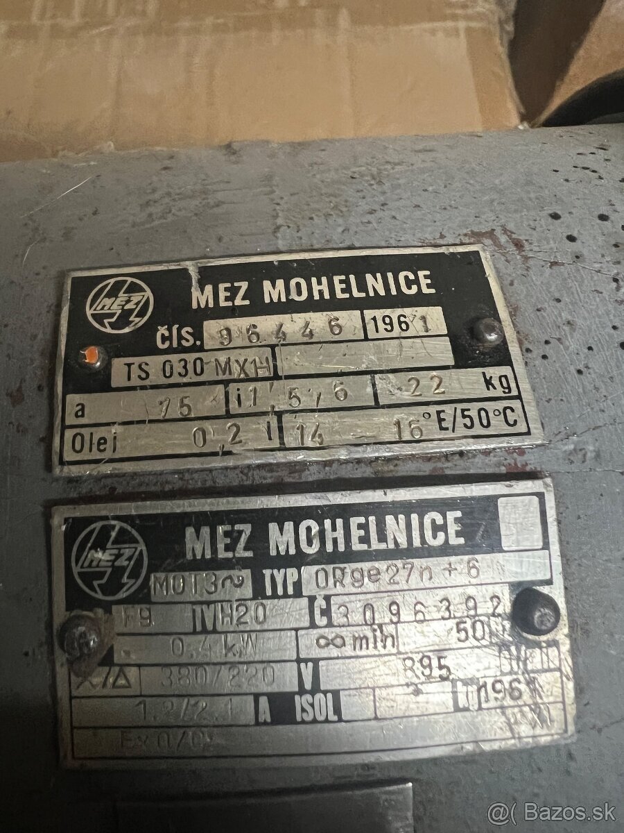 Elektromotor z prevodovkou