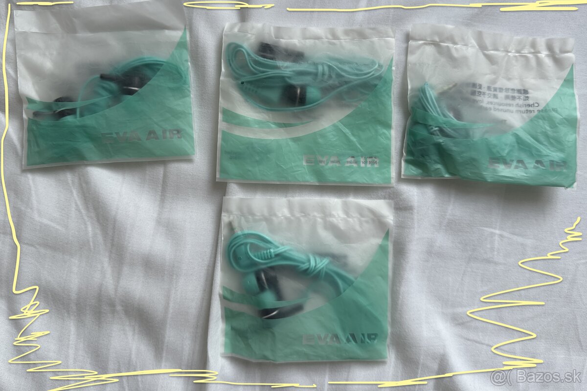 "NOVÉ"Slúchadlá LETISKOVÉ(zabalené)5EUR