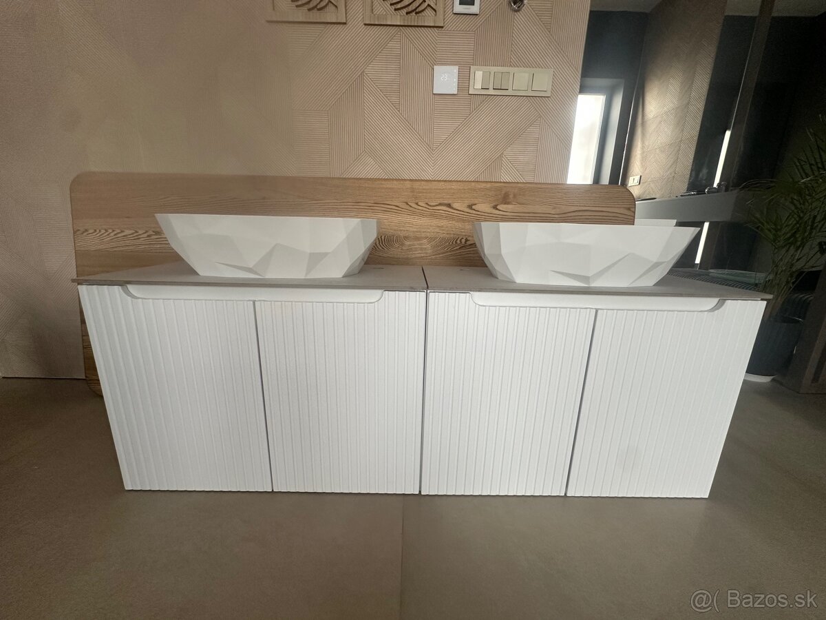 Umyvadlová skrinka biela Nová White 80x58x40