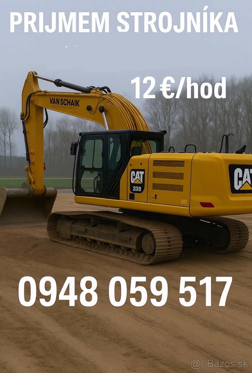 Prijmem strojníka 12€/h