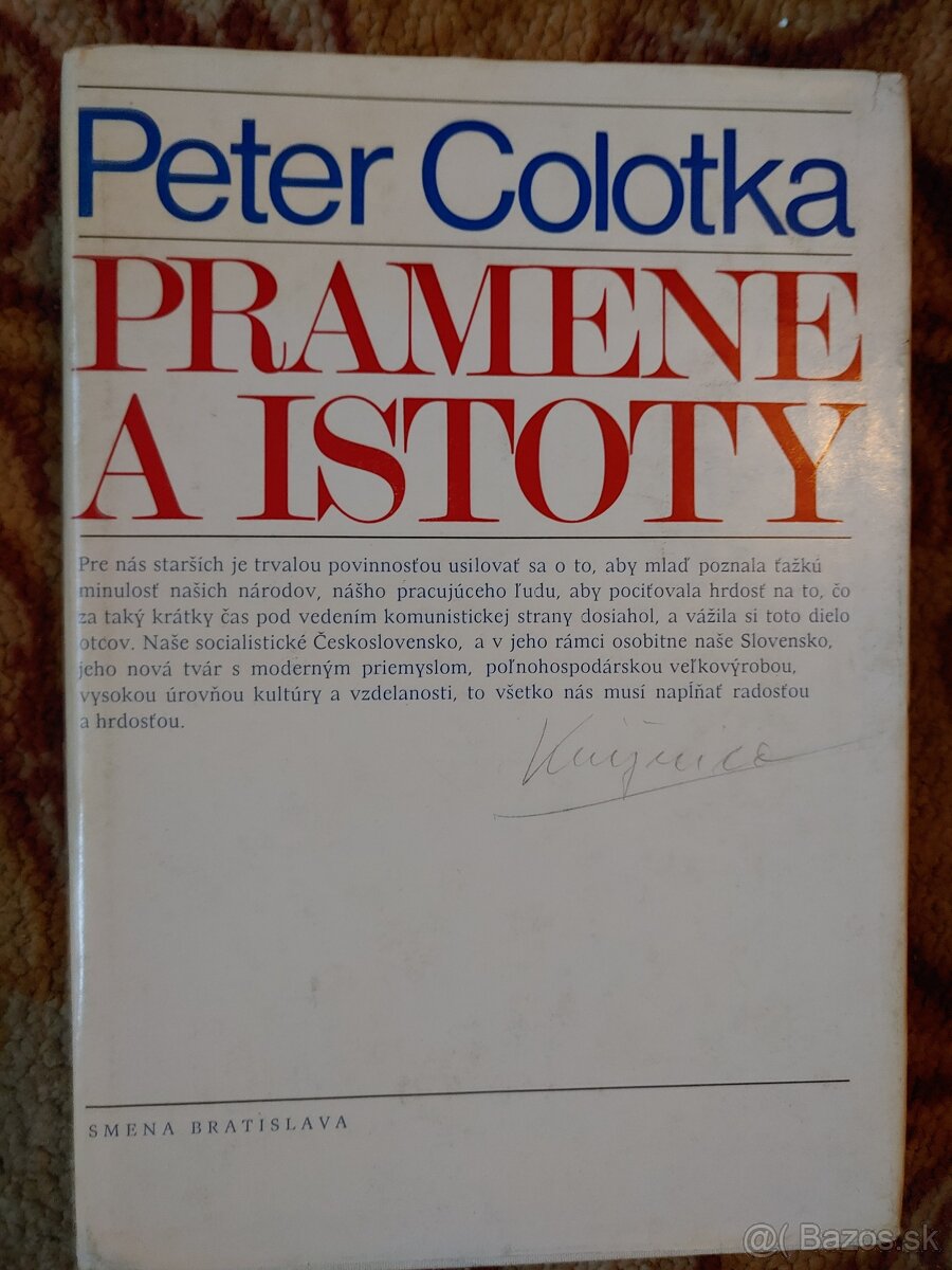 Predám knihu Peter Colotka - Pramene a istoty