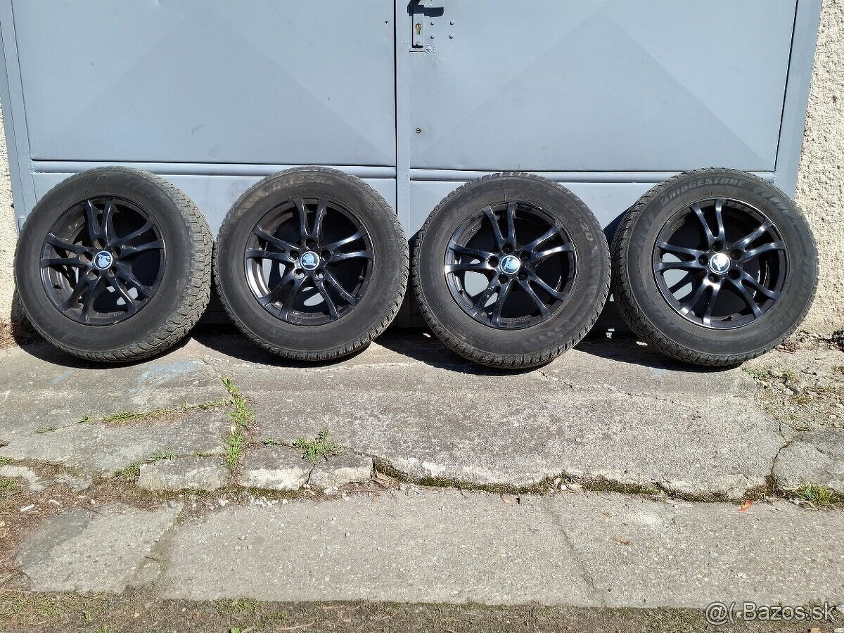 Predám kolesá 5x100 r14 Pneu 175/70 r14 staršie no ešte da