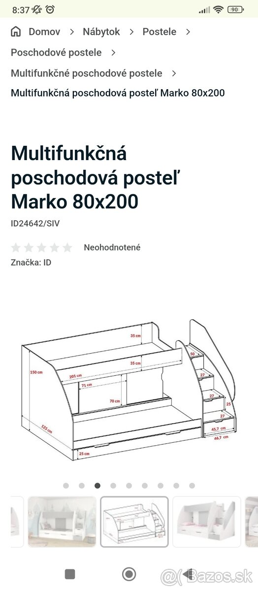 Poschodová posteľ