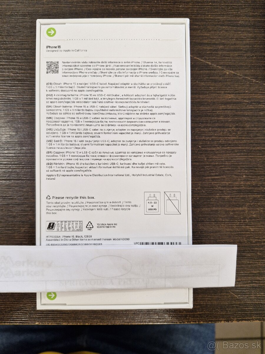 Iphone 15 čierny