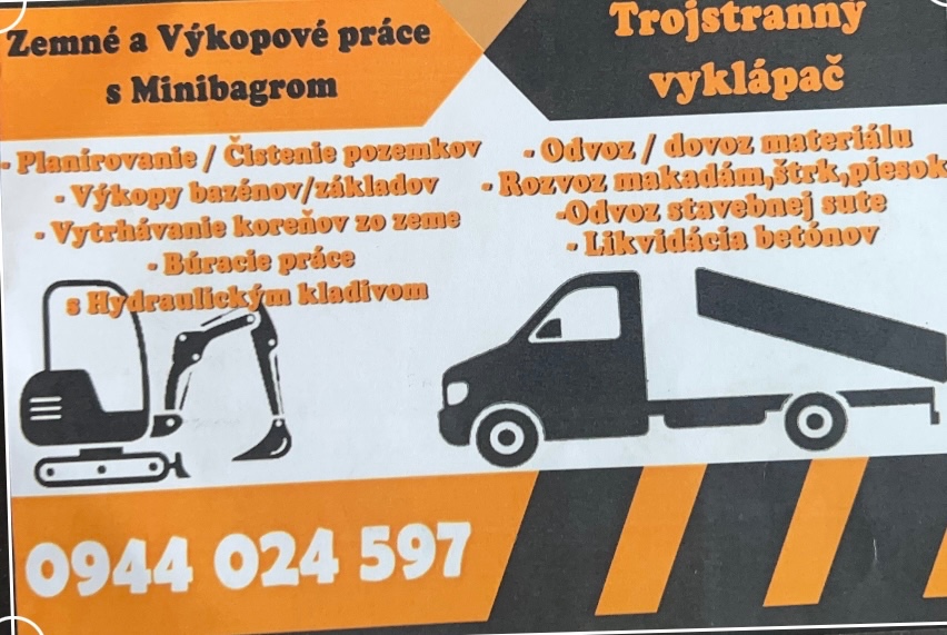 Minibáger-vyklápač-sklápač