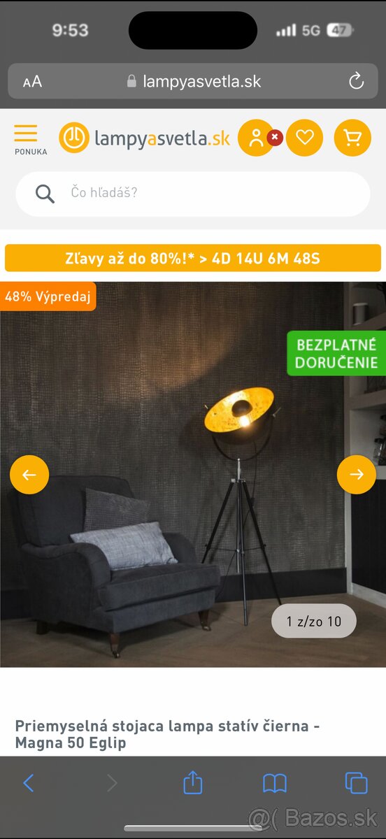 Predám stojacu lampu