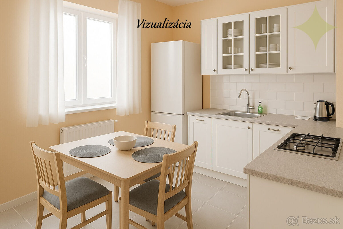 Na predaj slnečný 3 izbový byt s balkónom v centre mesta LC