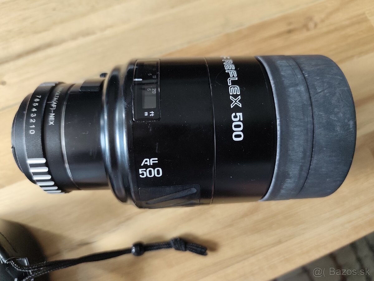 Predám zrkadlový teleobjektív Minolta AF 500.