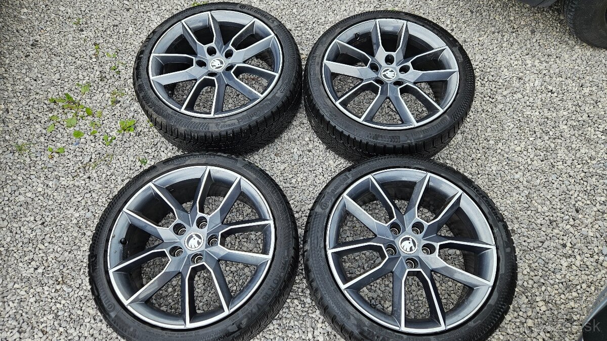 Škoda Octavia RS 225/40 R18 hliníkové disky + zimné pneu