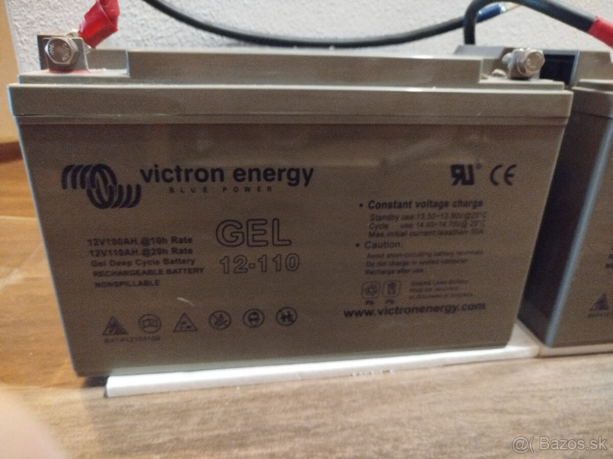 Predám 3x Solárnu batériu Victron Energy GEL 12V-110Ah