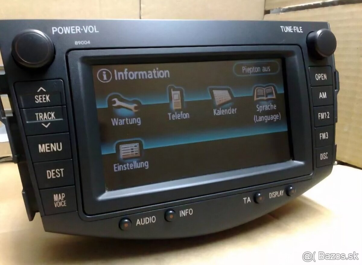 Autorádio s navigáciou Toyota RAV4 - B9004 super stav - TOP