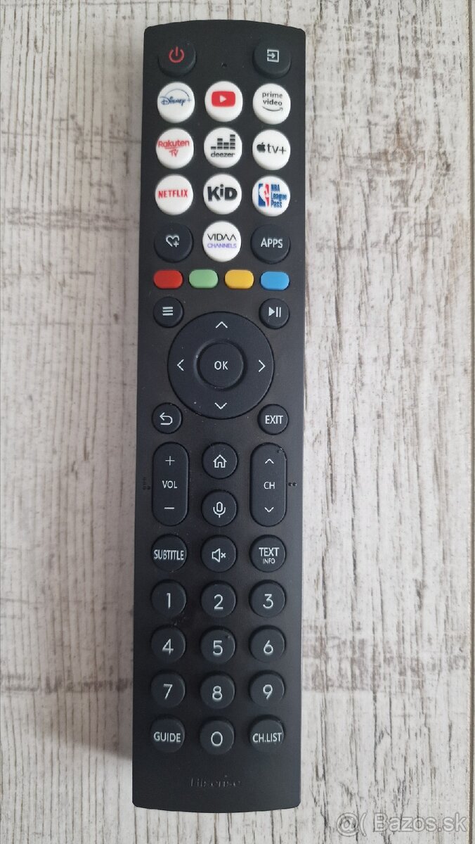 Dialkove ovladanie Hisense ERF2AA36H