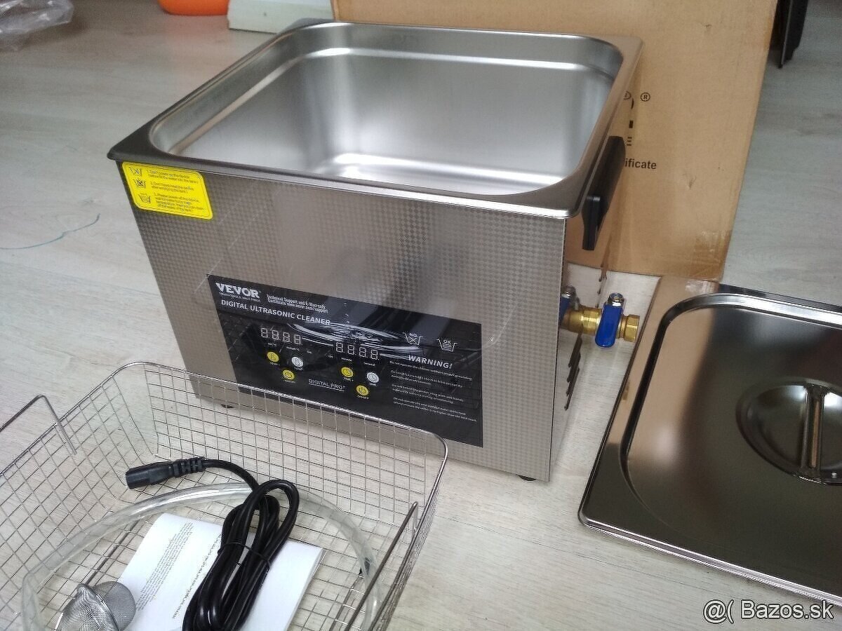 Ultrazvuková čistička s ohrevom 15L