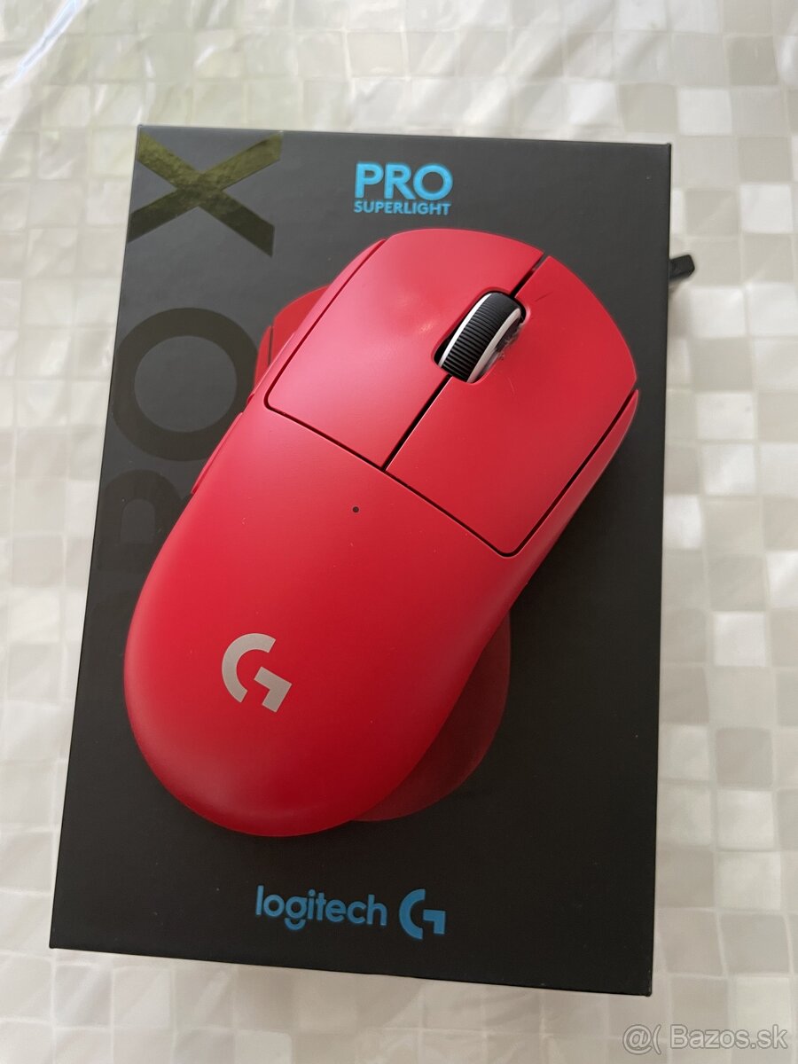 Logitech PRO X Superlight, (červená,myš)