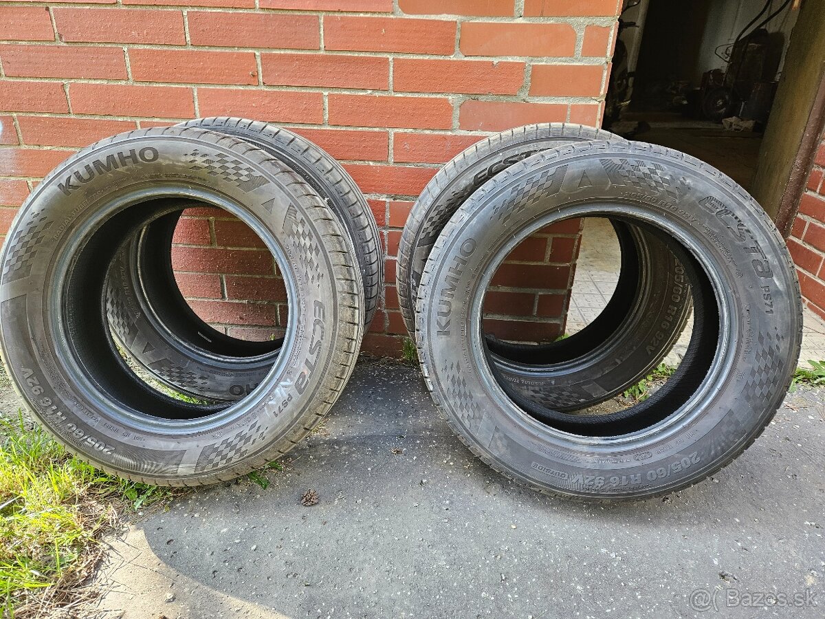 Predám letné pneumatiky 206/60 R16