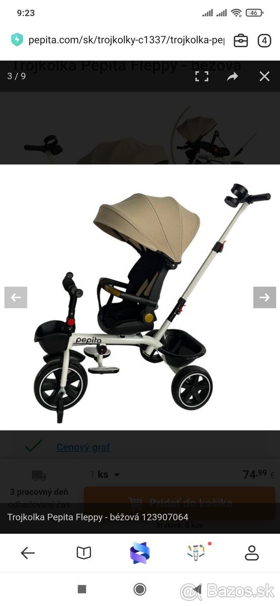 Trojkolka Pepita Fleppy