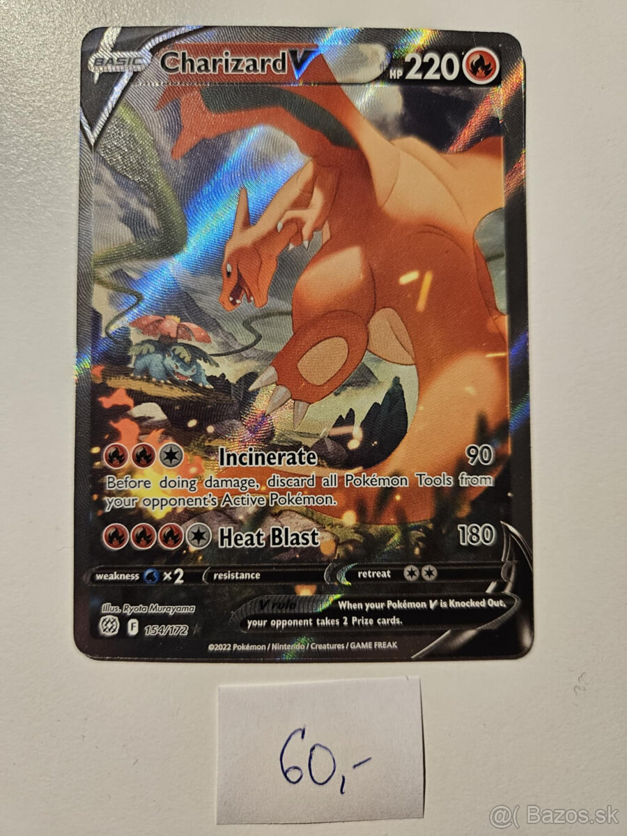 Pokemon karty, Charizard, Umbreon, Sylveon, Mewtwo
