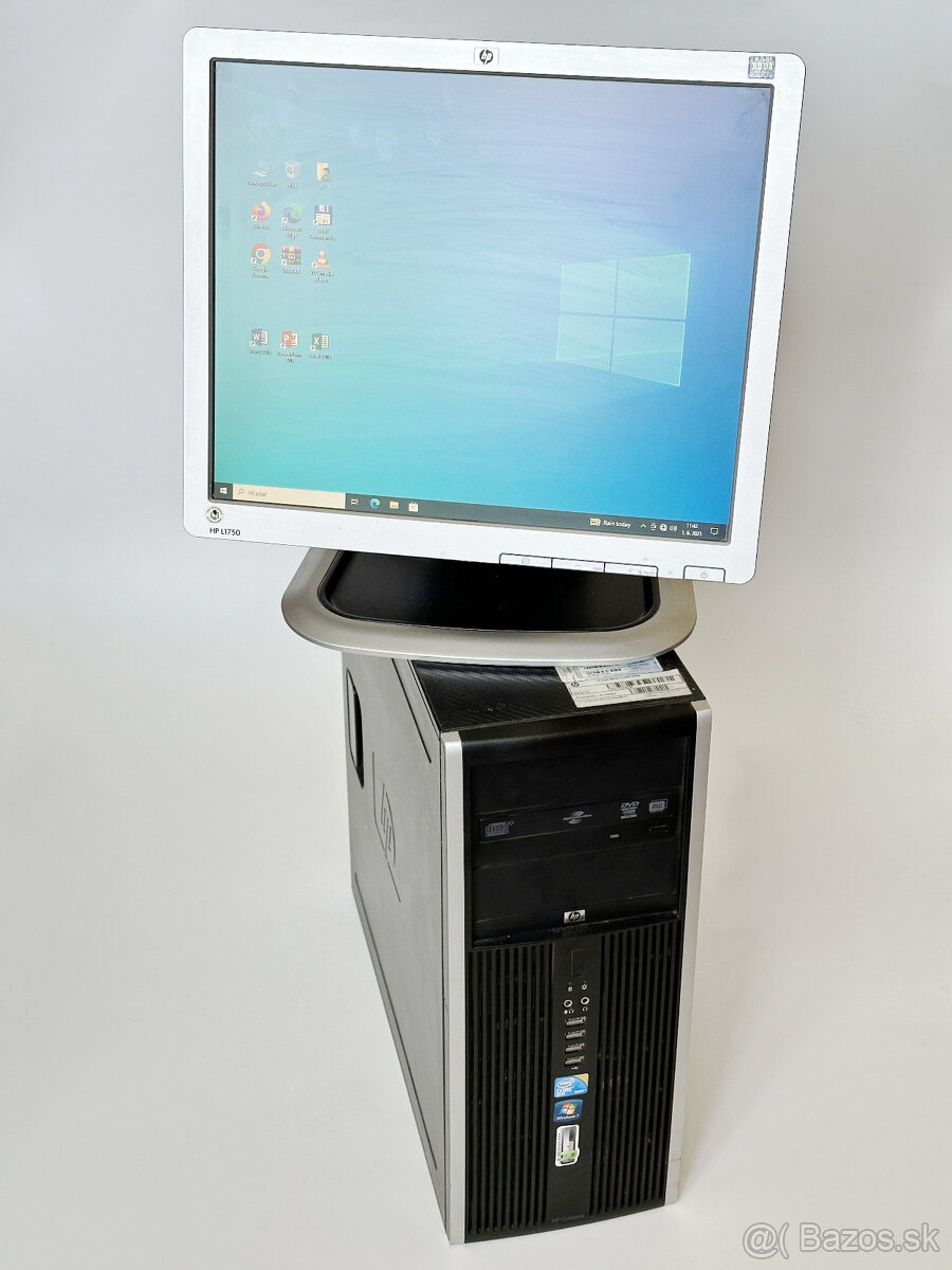 Počítač HP Compaq Elite 8000 s príslušenstvom a monitorom