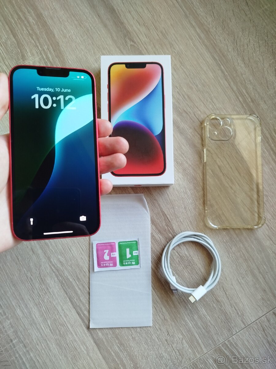 iPhone 14 128GB červený